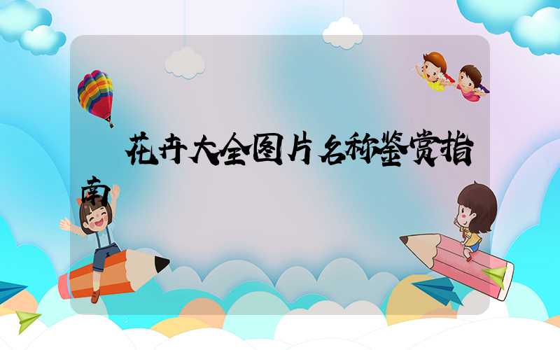  花卉大全图片名称鉴赏指南